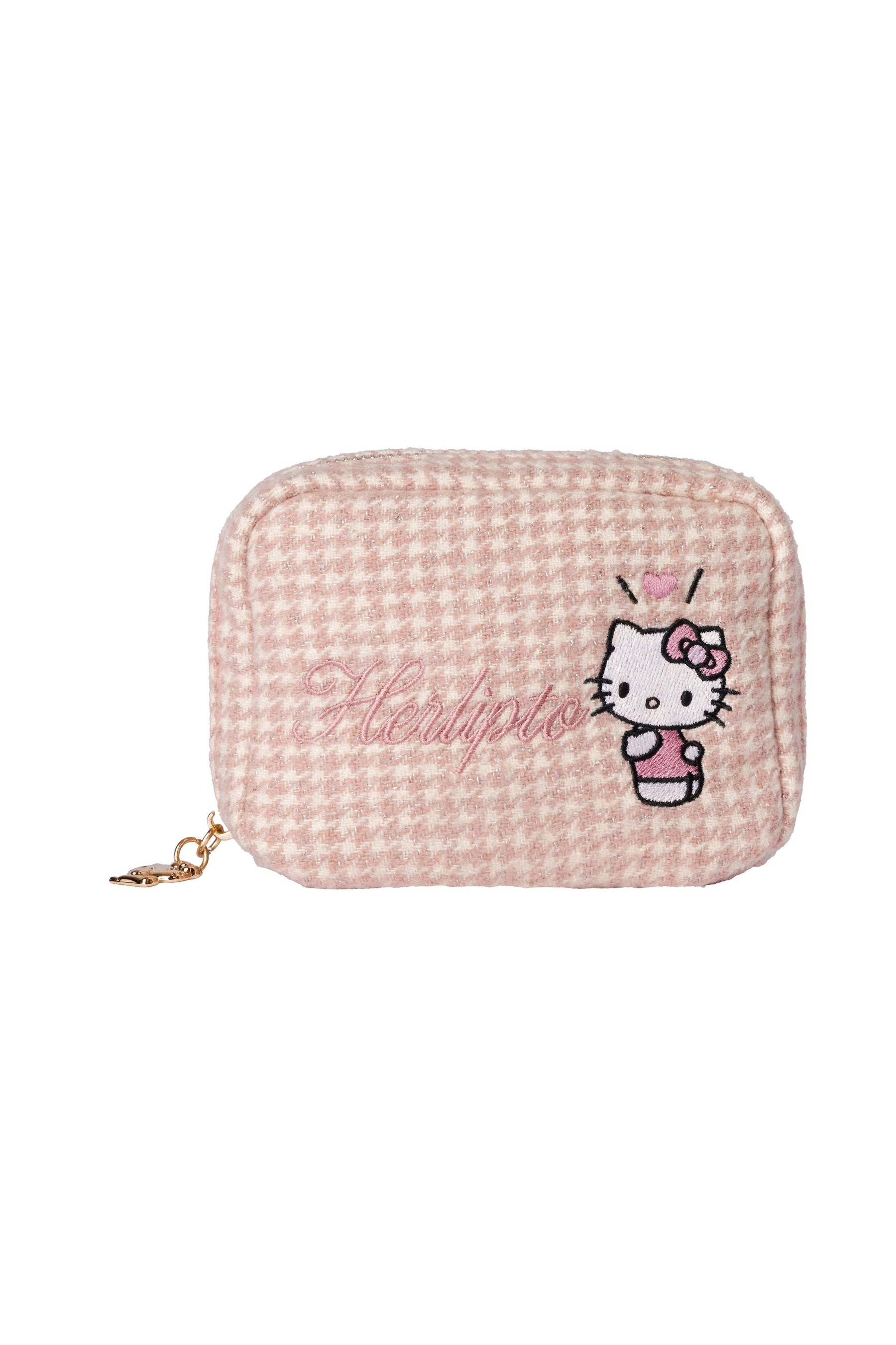 HLT x Hello Kitty Tweed Mini Pouch