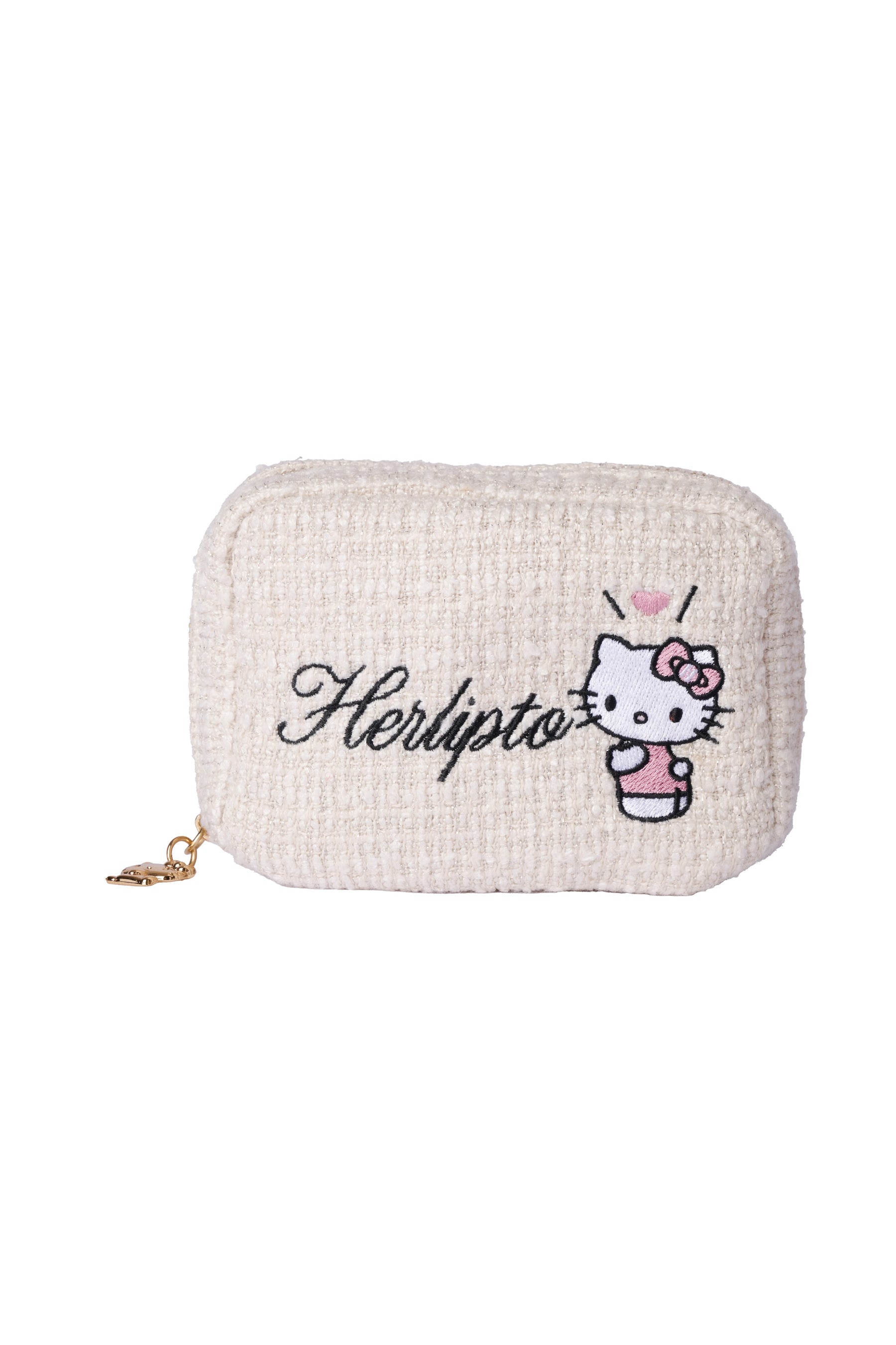 HLT x Hello Kitty Tweed Mini Pouch