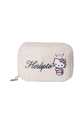 HLT x Hello Kitty Tweed Mini Pouch