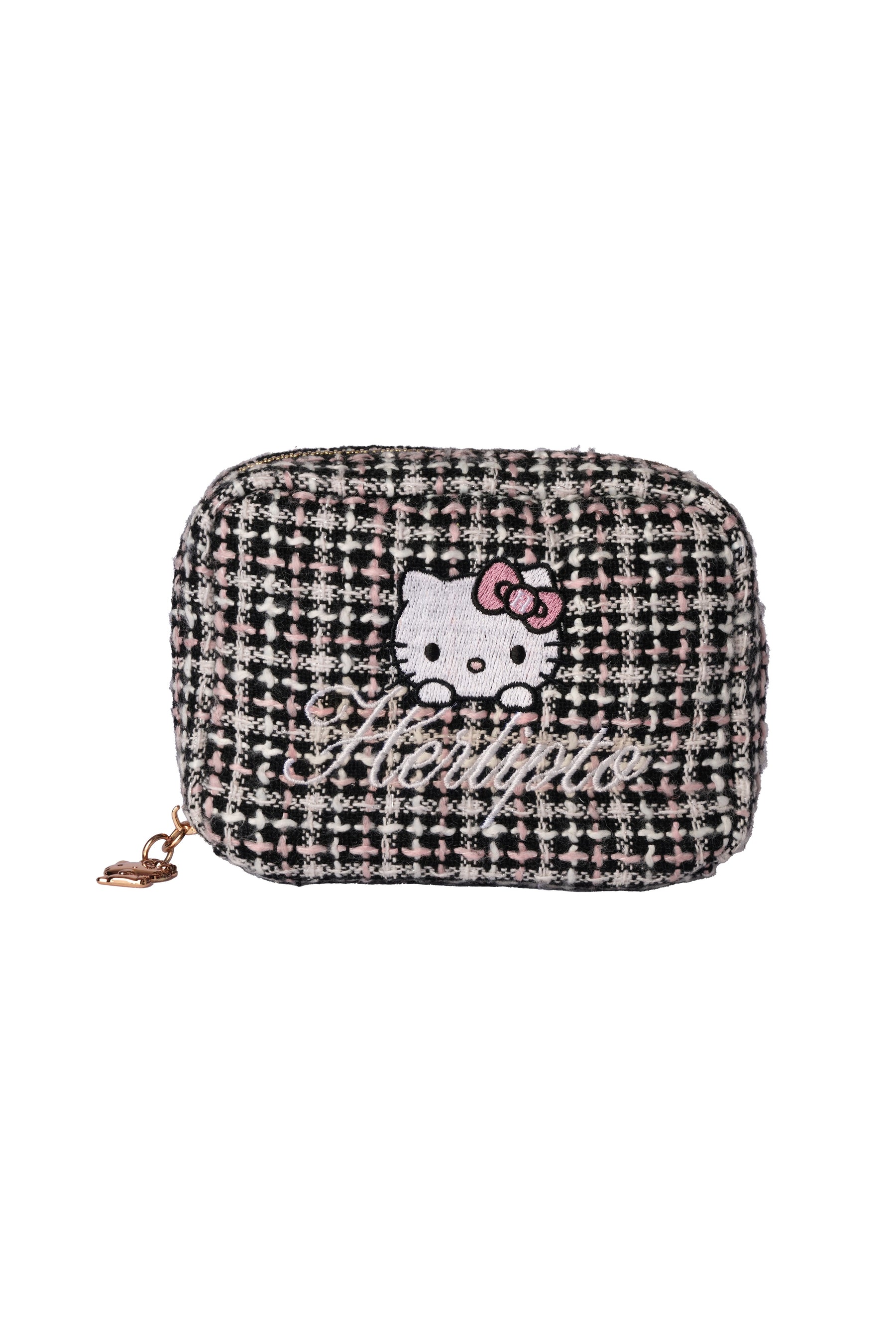 HLT x Hello Kitty Tweed Mini Pouch
