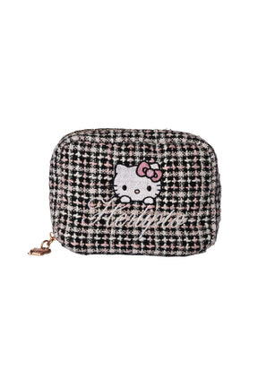 HLT x Hello Kitty Tweed Mini Pouch