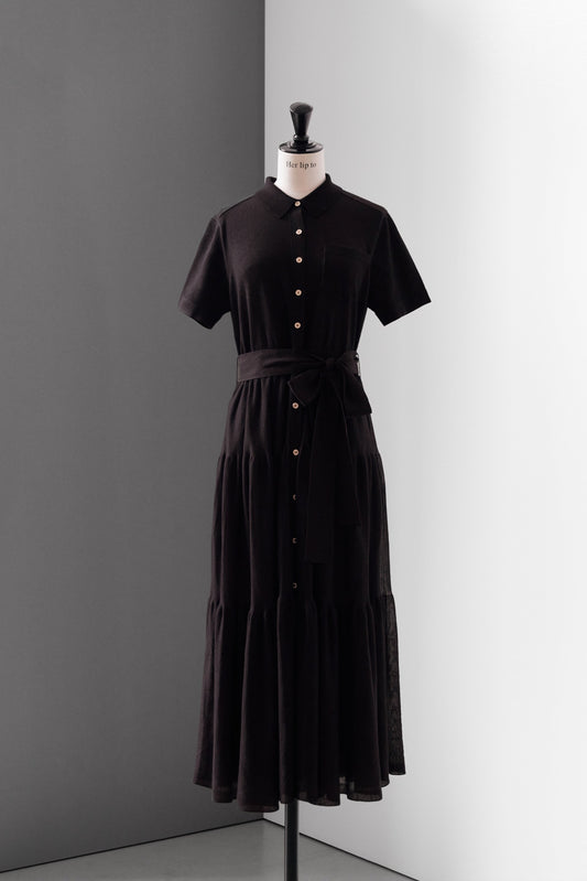【8月中旬発送】Romane Tiered Knit Dress