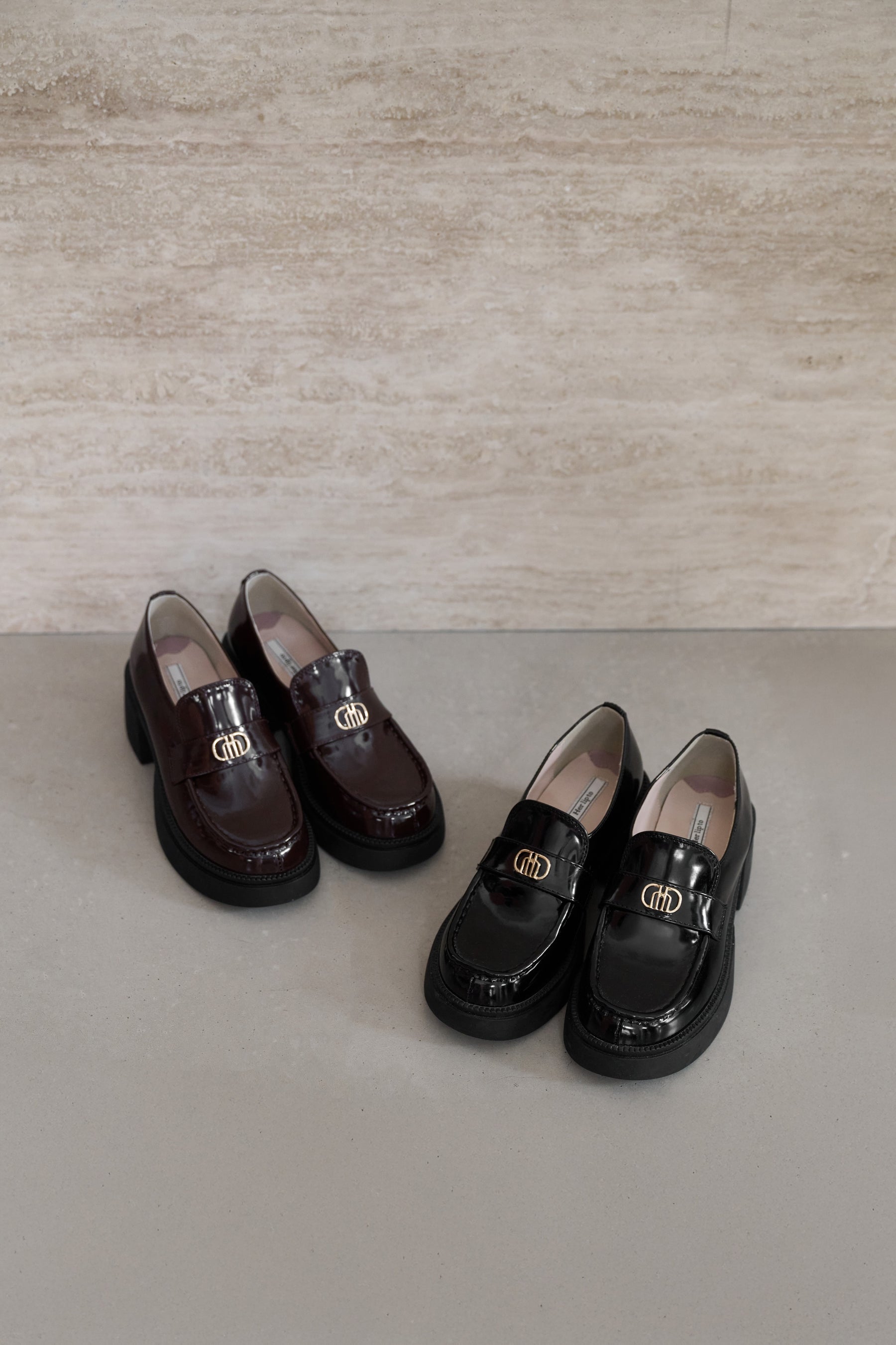 ハーリップトゥ Trois Logo Loafers トロワロゴローファー 38 Her lip to - ハーリップトゥ Trois Logo Loafers トロワロゴ