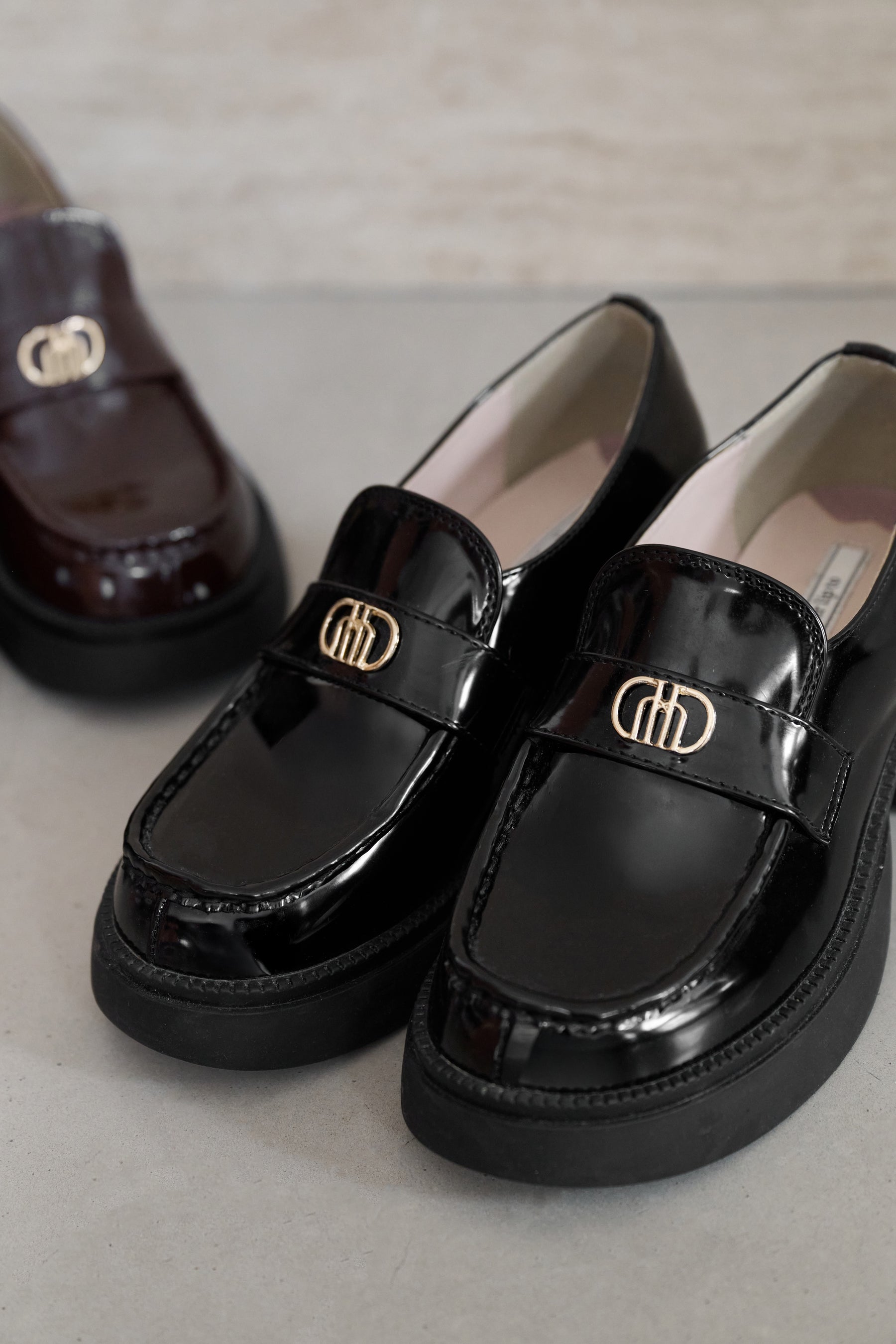 herlipto / ローファー 新色】Trois Logo Loafers