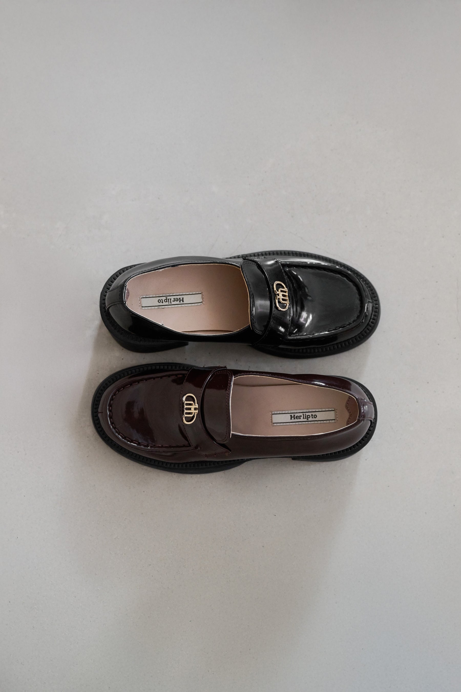 ハーリップトゥ Trois Logo Loafers トロワロゴローファー 38 Her lip to - ハーリップトゥ Trois Logo Loafers トロワロゴ