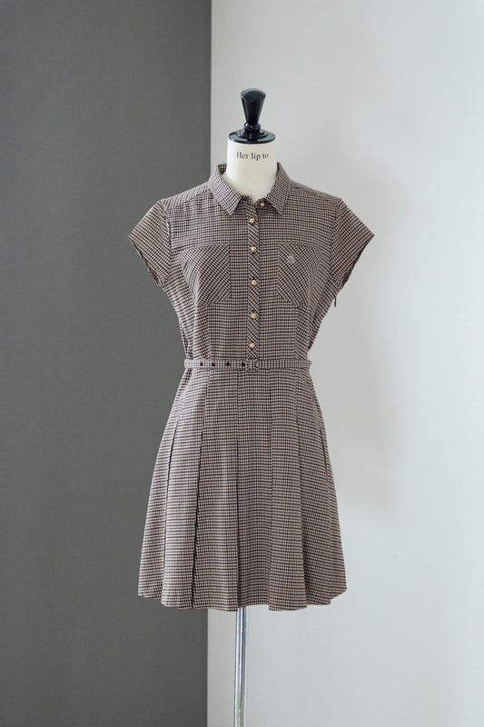 Checked Shirt Mini Dress