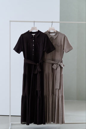 【8月中旬発送】Romane Tiered Knit Dress