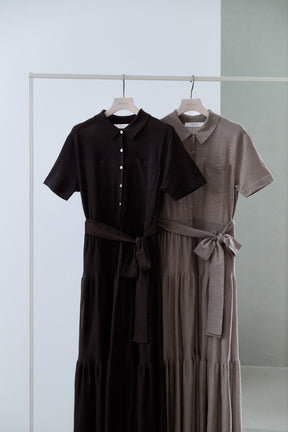 【8月中旬発送】Romane Tiered Knit Dress