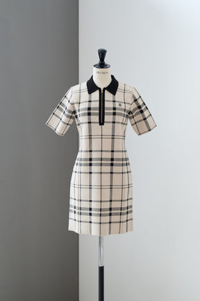 Trois Logo Knit Mini Dress