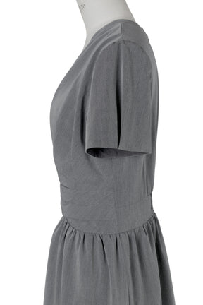 【8月下旬発送】Tucked Gathered Shirt Dress