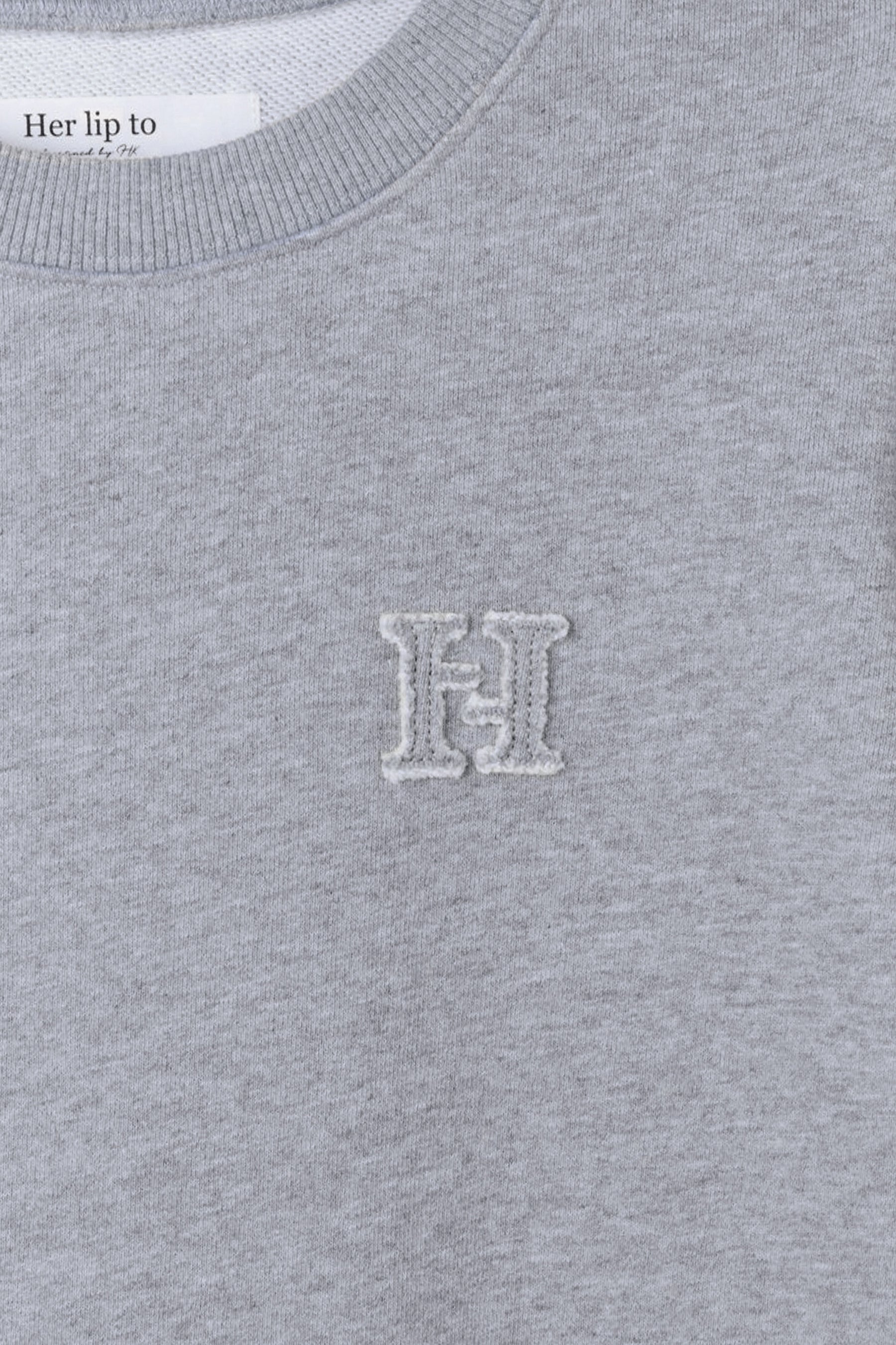 H Logo Puff-Sleeve Sweatshirt