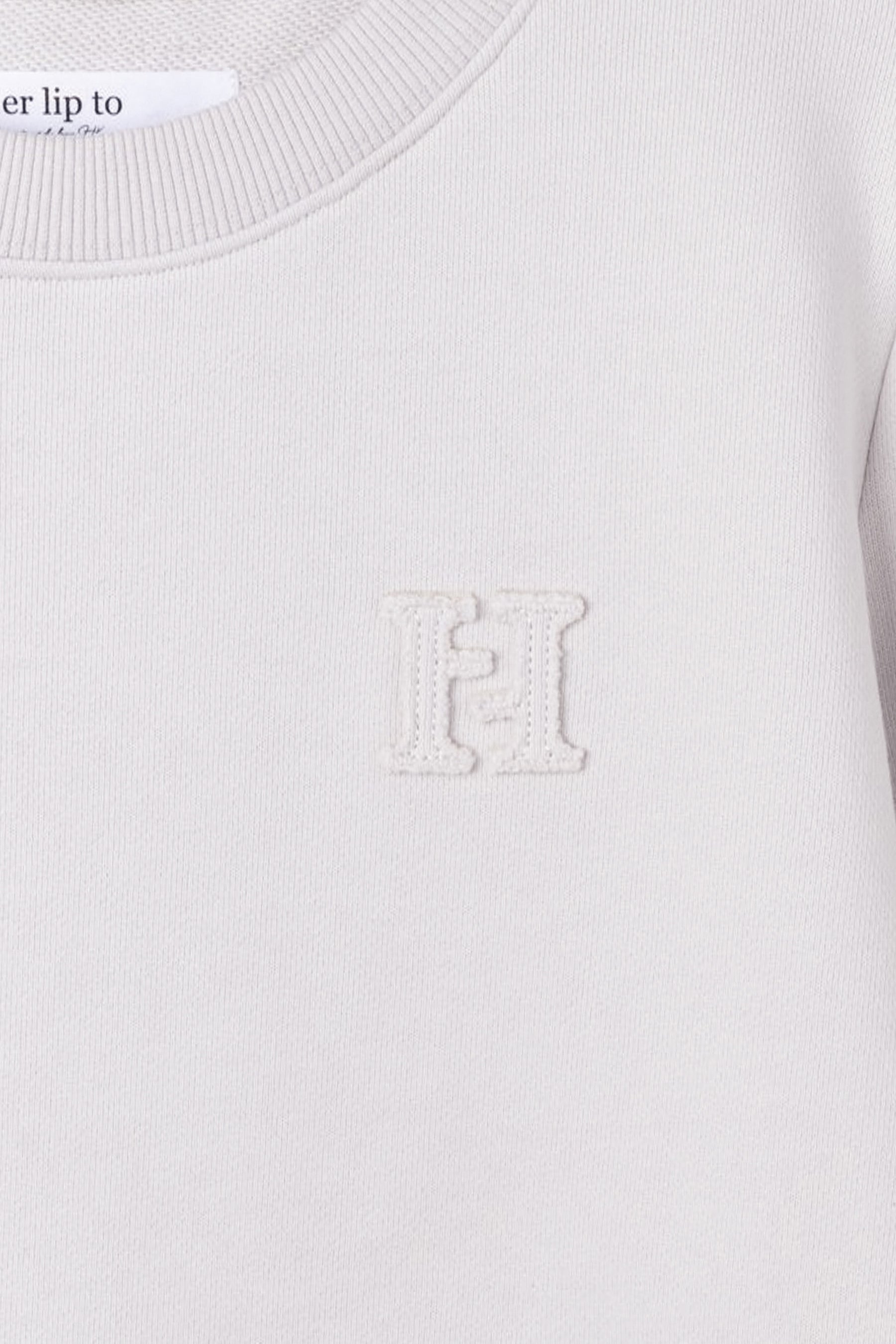 H Logo Puff-Sleeve Sweatshirt