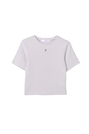 【新色】Trois Logo Ribbed Tee