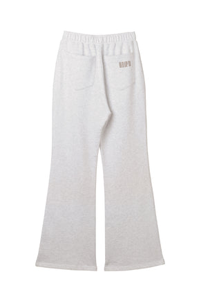 【light gray / pink】Flight Mode Semi-Flare Pants