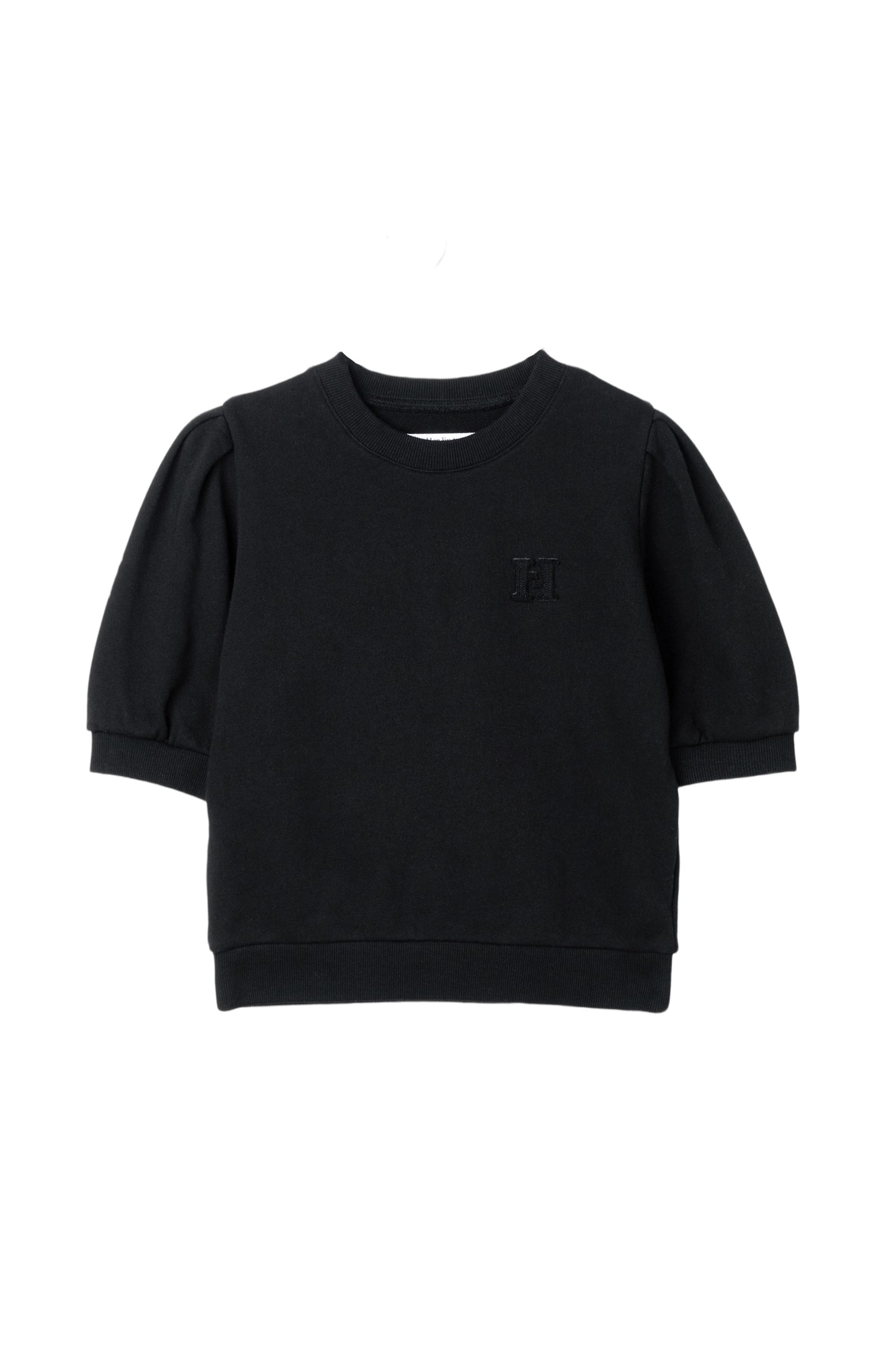 H Logo Puff-Sleeve Sweatshirt