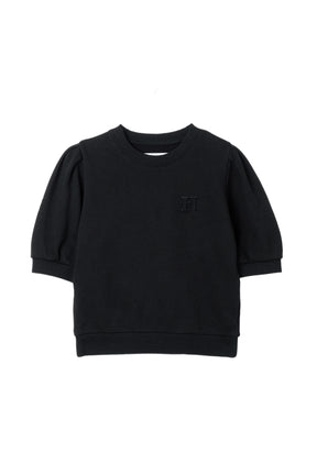 H Logo Puff-Sleeve Sweatshirt