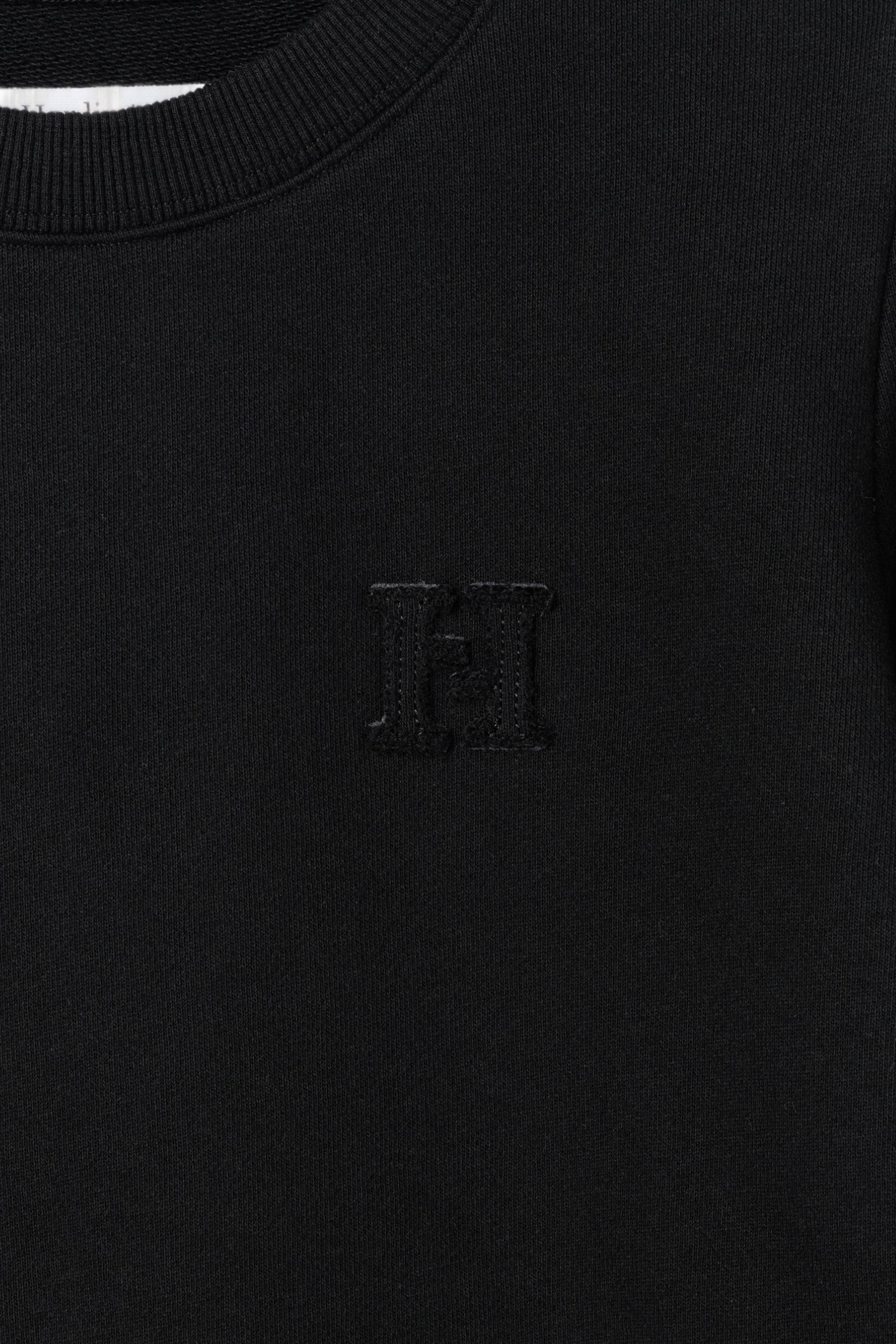 H Logo Puff-Sleeve Sweatshirt