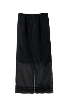 【8月上旬発送】Organza-Layered Sheer Skirt