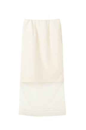 【8月上旬発送】Organza-Layered Sheer Skirt