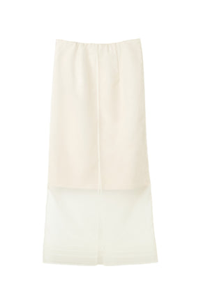 【8月上旬発送】Organza-Layered Sheer Skirt