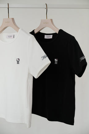 HLT x Hello Kitty Embroidered Tee