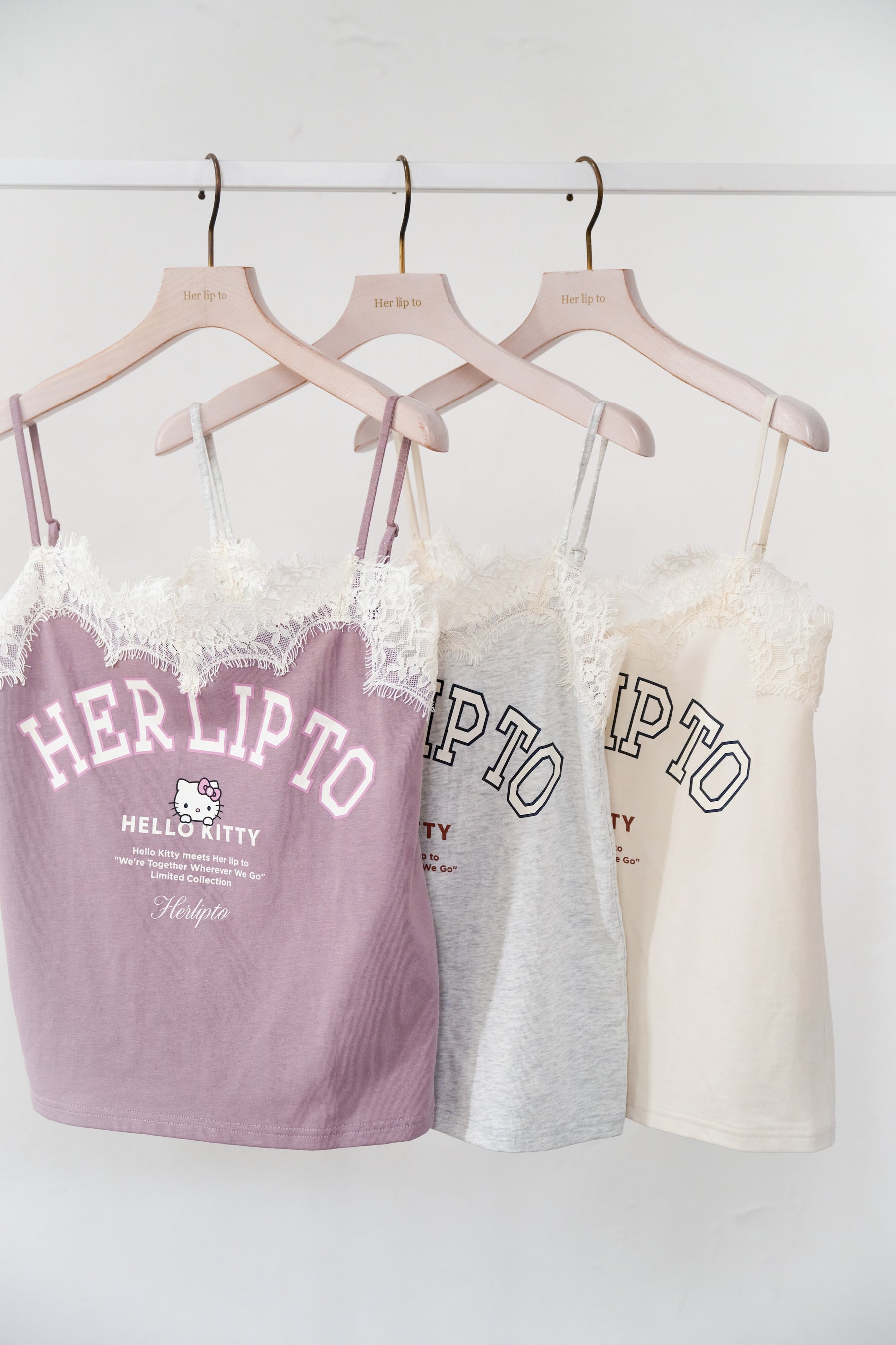 HLT x Hello Kitty Lace-Trim Camisole