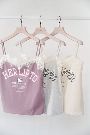 HLT x Hello Kitty Lace-Trim Camisole