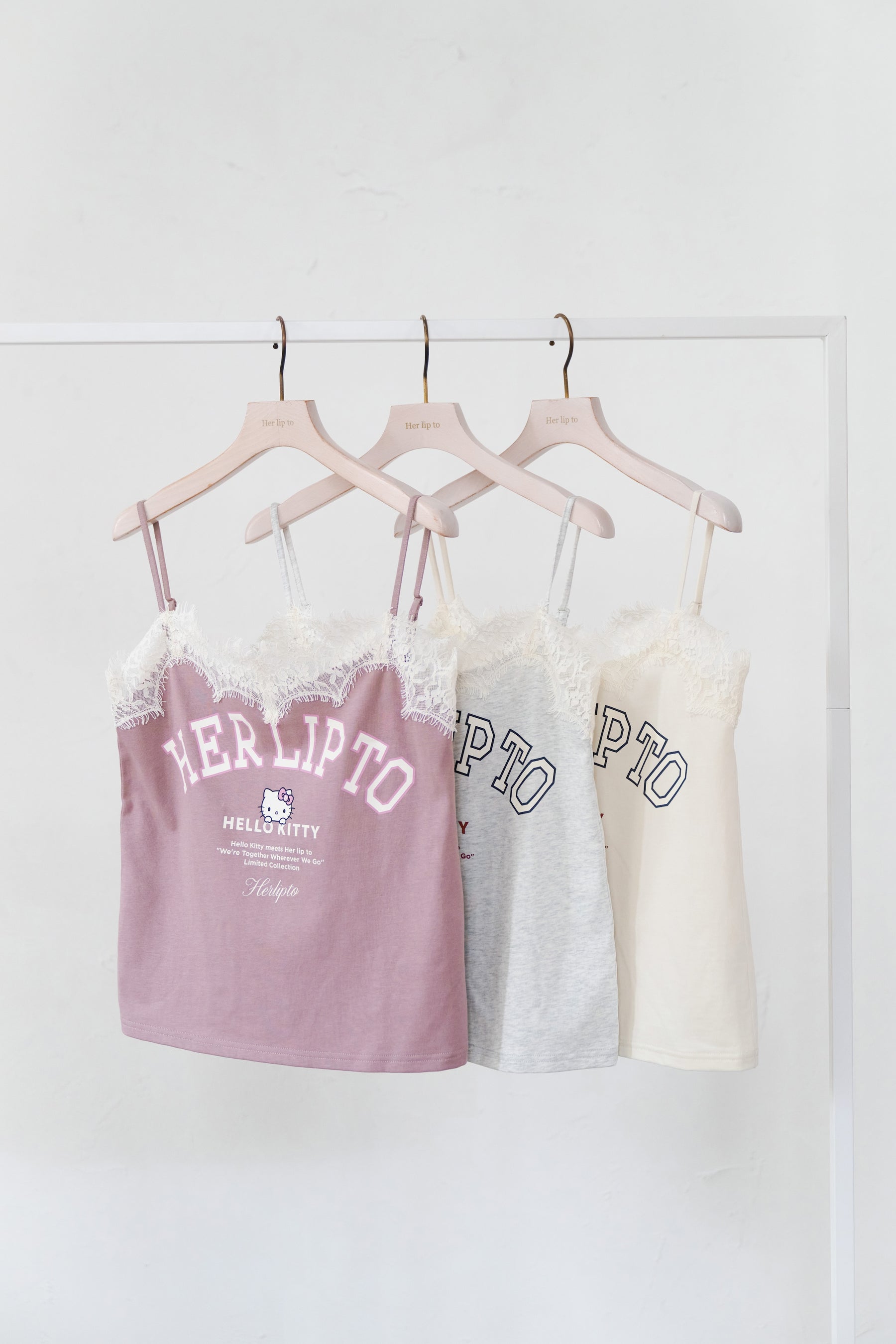 HLT x Hello Kitty Lace-Trim Camisole