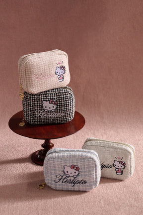 HLT x Hello Kitty Tweed Mini Pouch