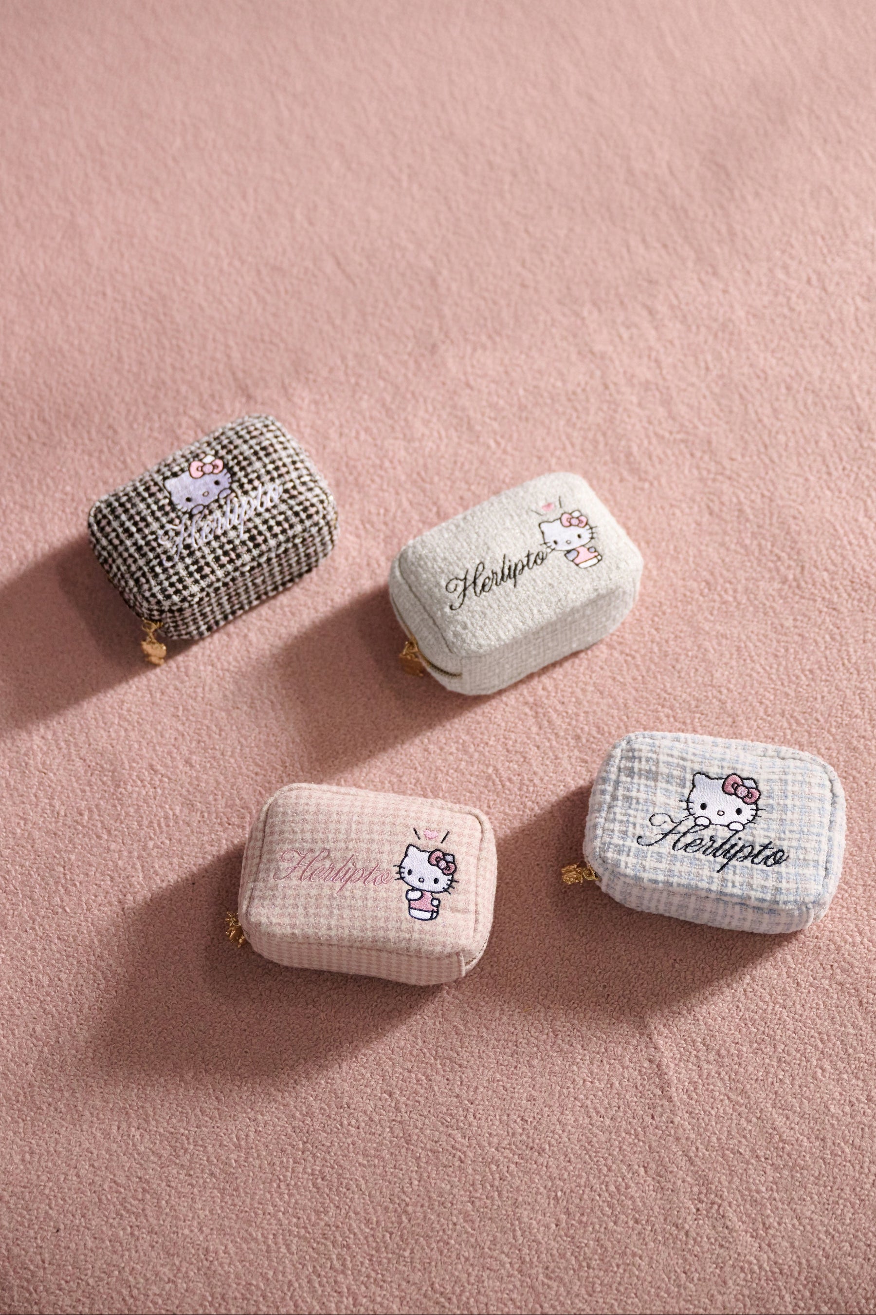 HLT x Hello Kitty Tweed Mini Pouch