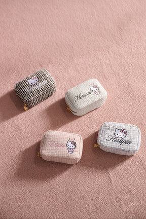 HLT x Hello Kitty Tweed Mini Pouch