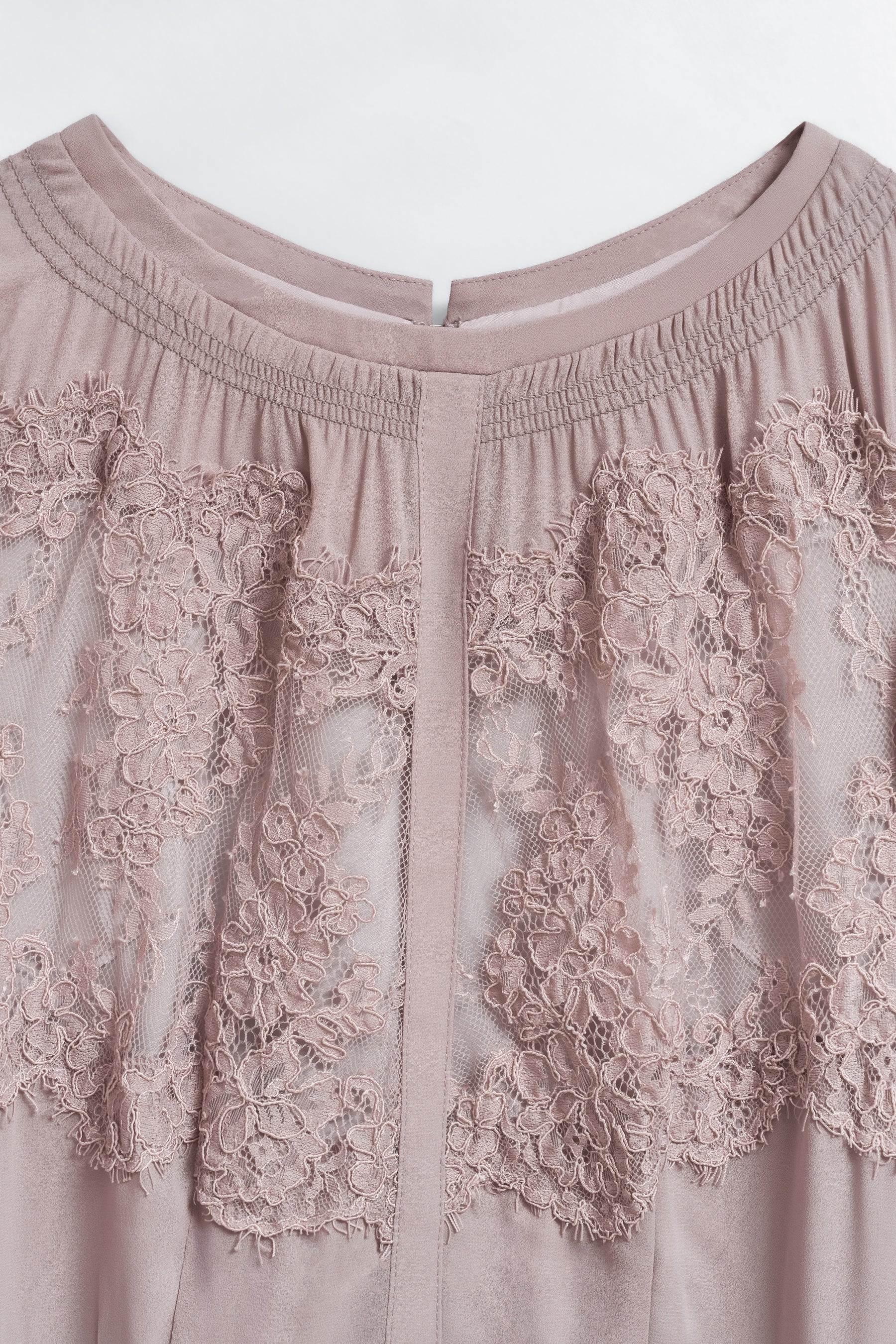 【9月上旬発送】Vol.1 Pleated Chiffon Lace Dress