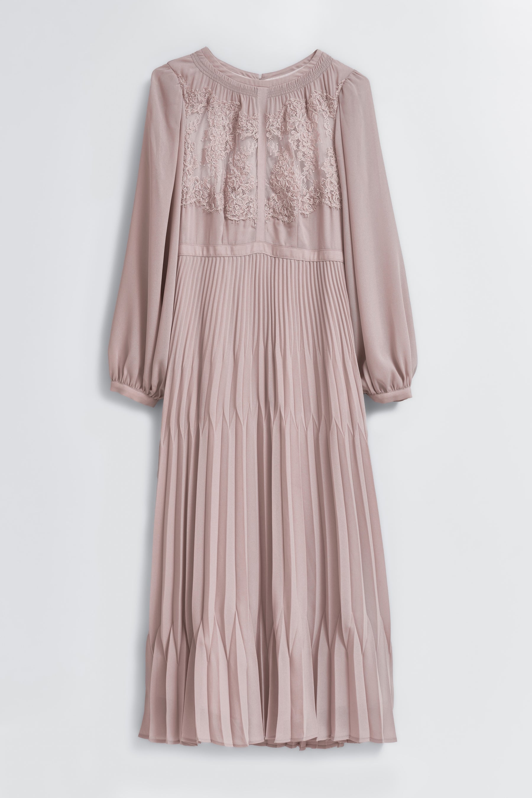 【9月上旬発送】Vol.1 Pleated Chiffon Lace Dress