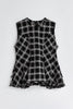 【9月中旬発送】Vol.1 Check Tweed Peplum Top