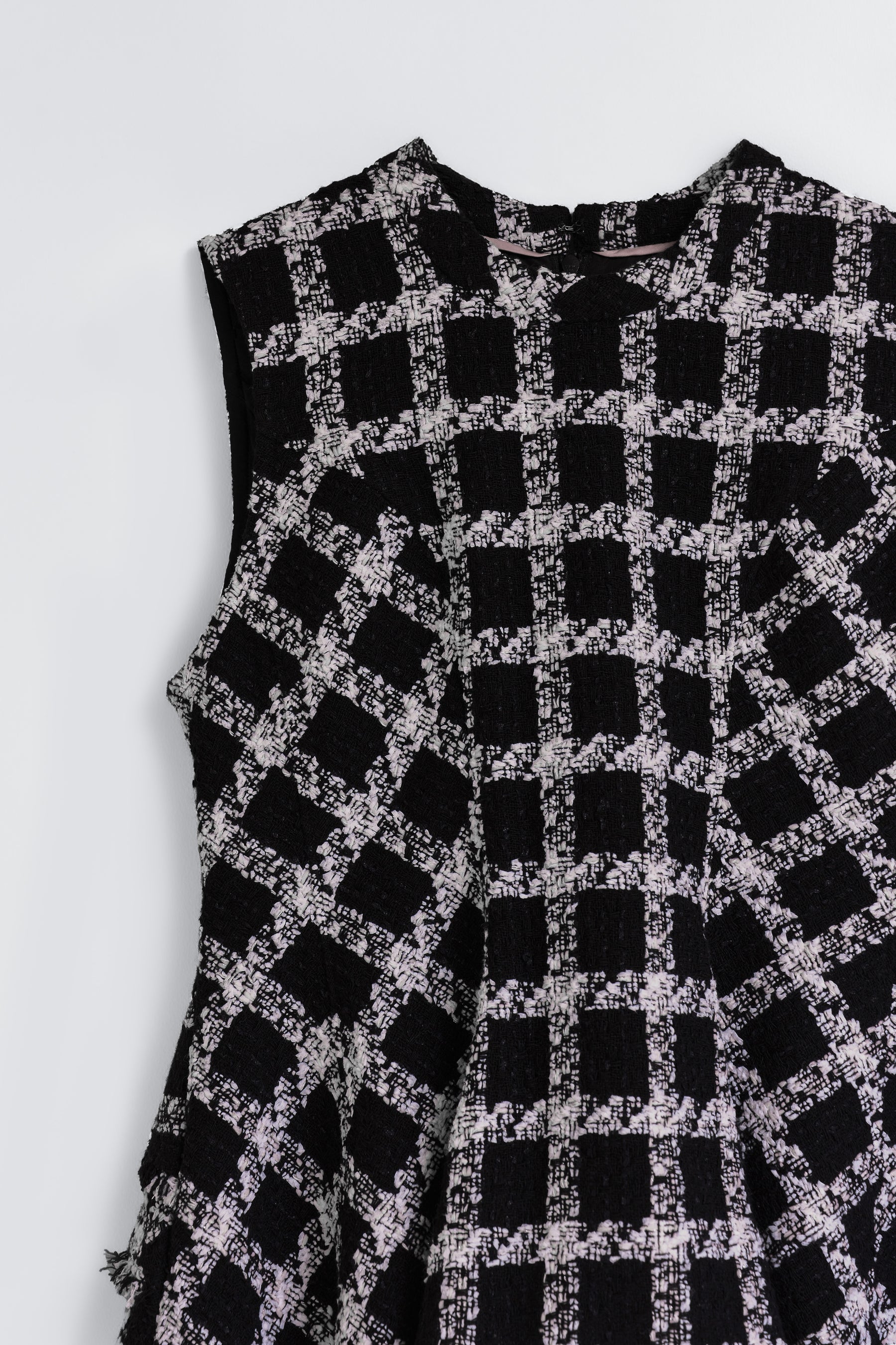 【9月中旬発送】Vol.1 Check Tweed Peplum Top