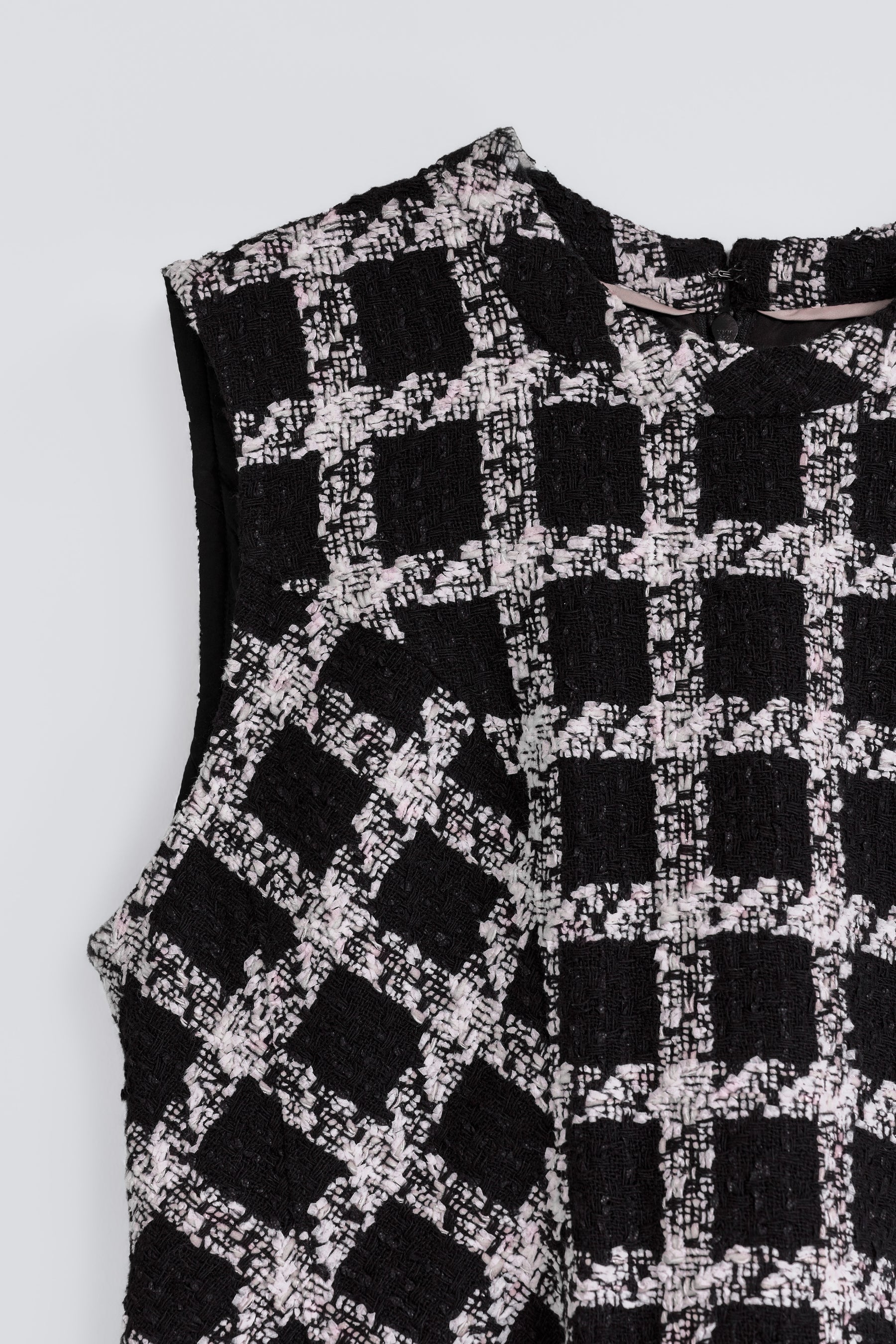 【9月中旬発送】Vol.1 Check Tweed Peplum Top