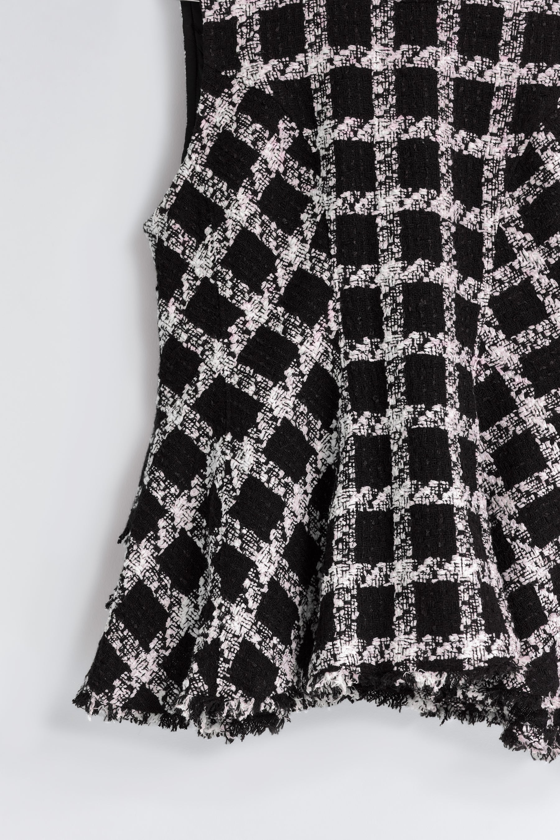【9月中旬発送】Vol.1 Check Tweed Peplum Top