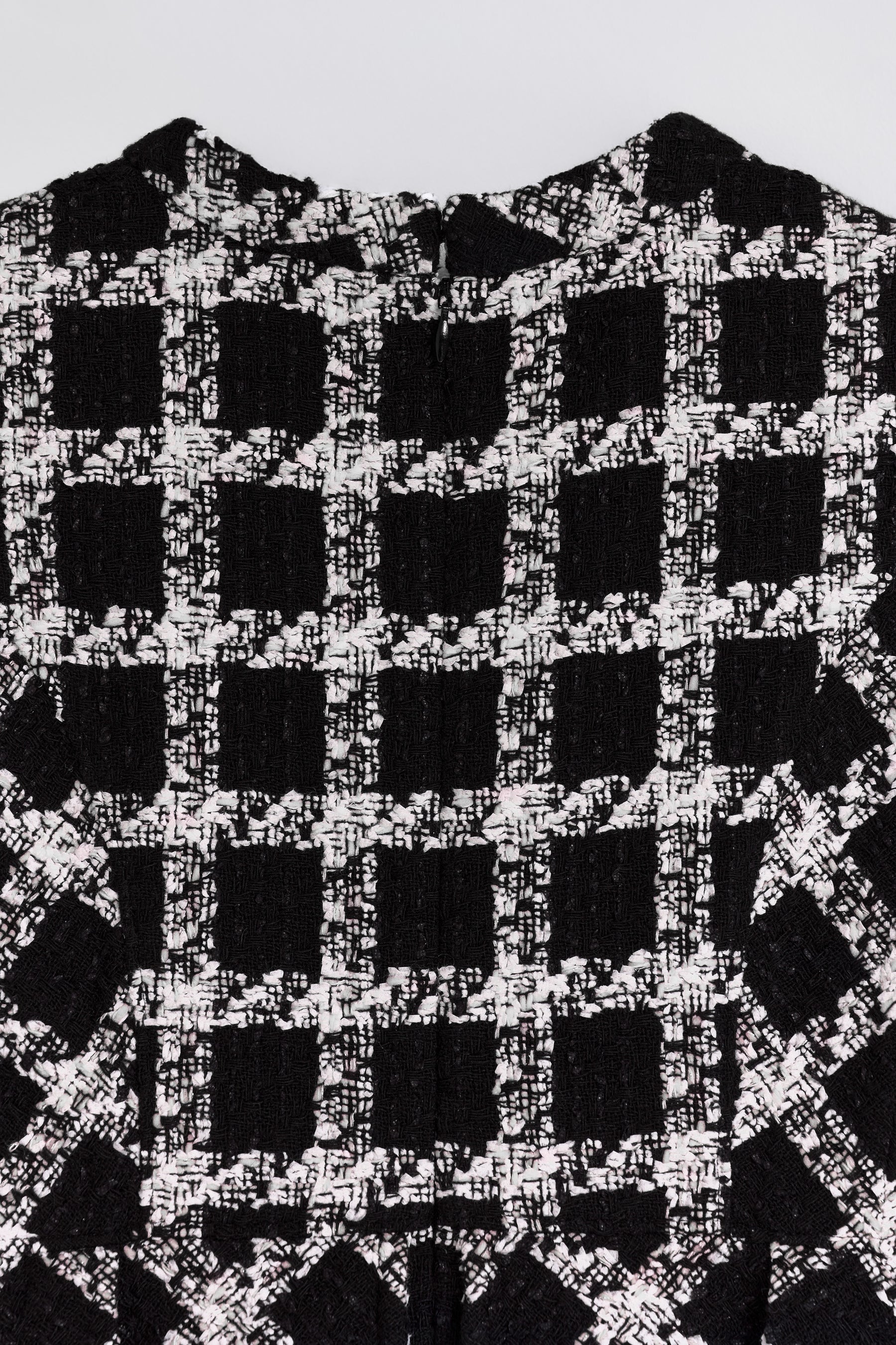 【9月中旬発送】Vol.1 Check Tweed Peplum Top
