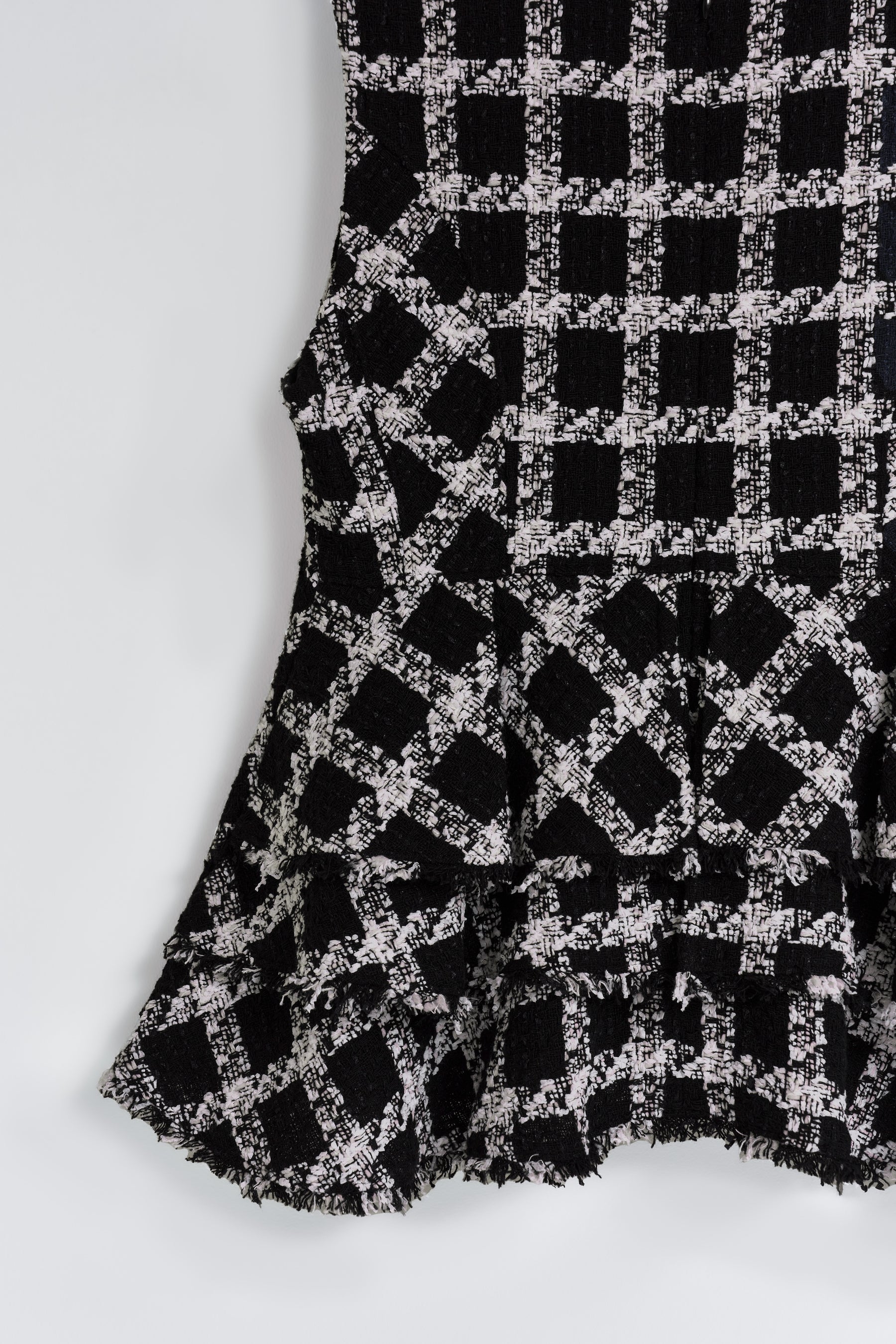 【9月中旬発送】Vol.1 Check Tweed Peplum Top
