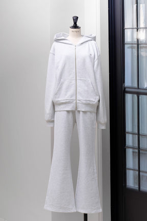 【light gray / pink】Flight Mode Boyfriend Zip Hoodie