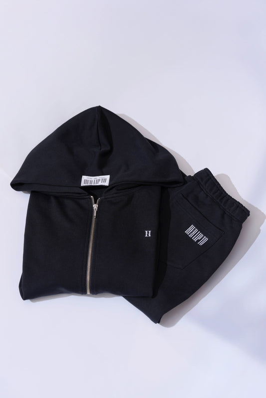 【10月下旬発送】【black】Flight Mode Boyfriend Zip Hoodie