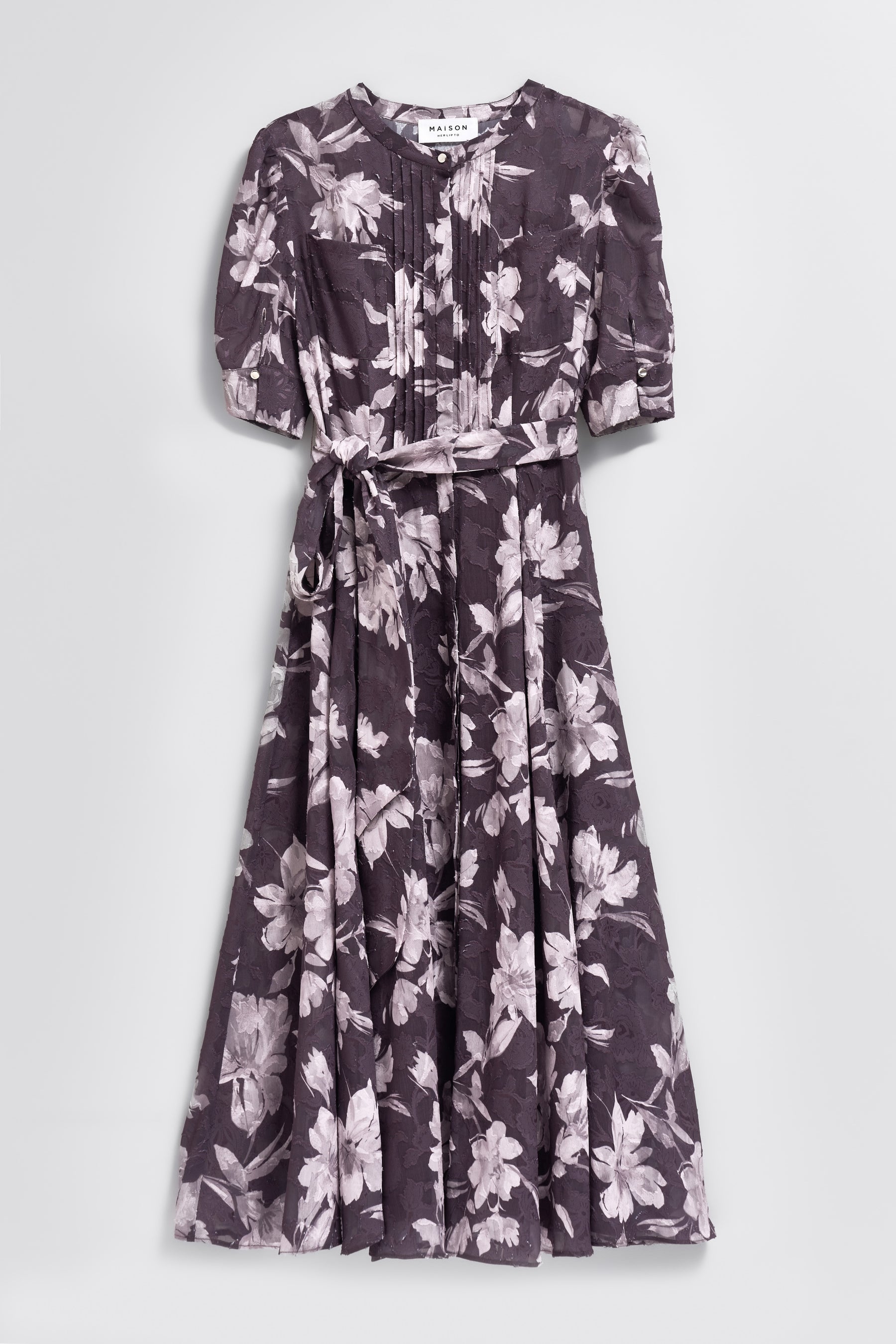 Vol.1 Floral Jacquard Dress