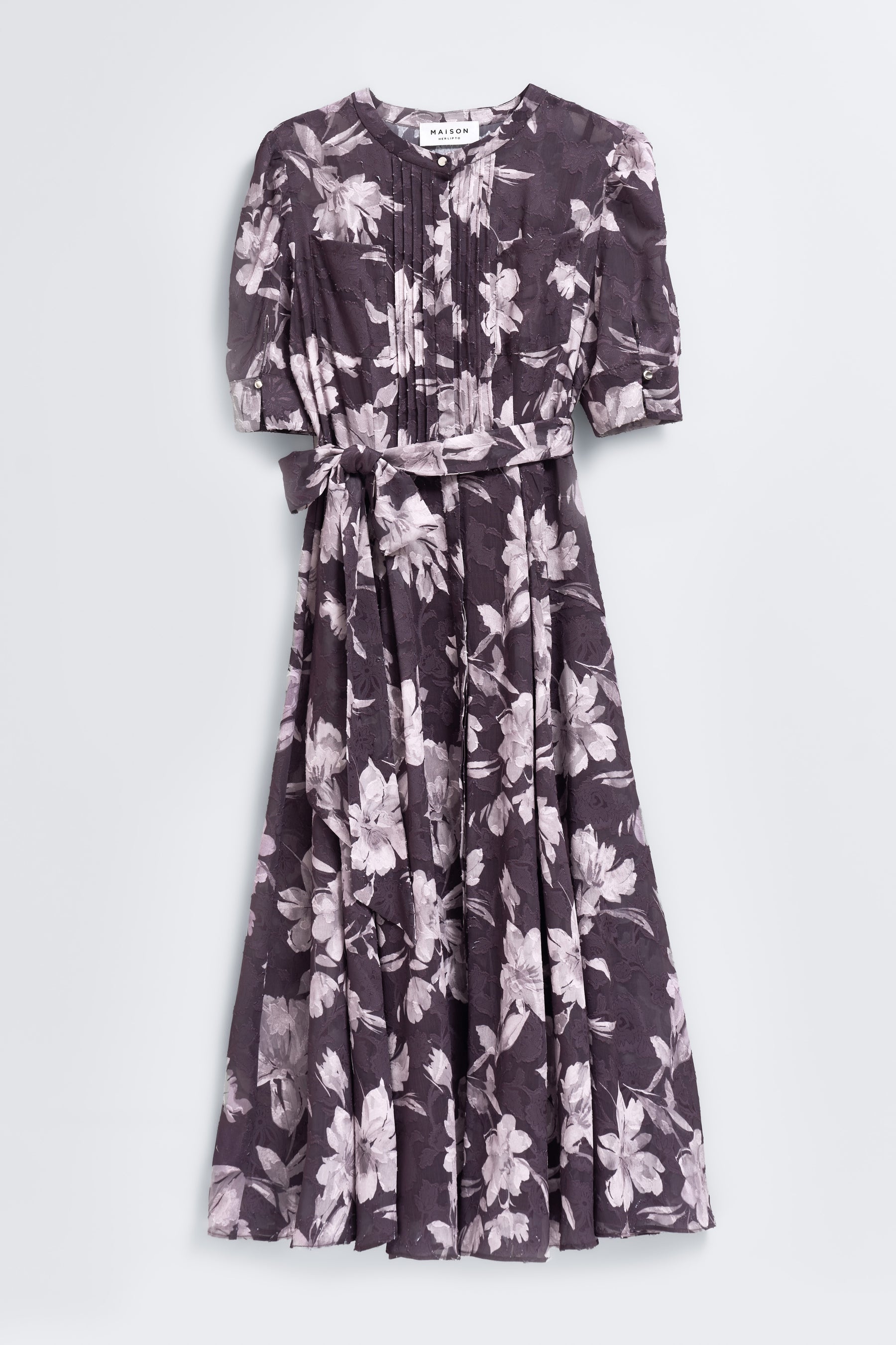 Vol.1 Floral Jacquard Dress