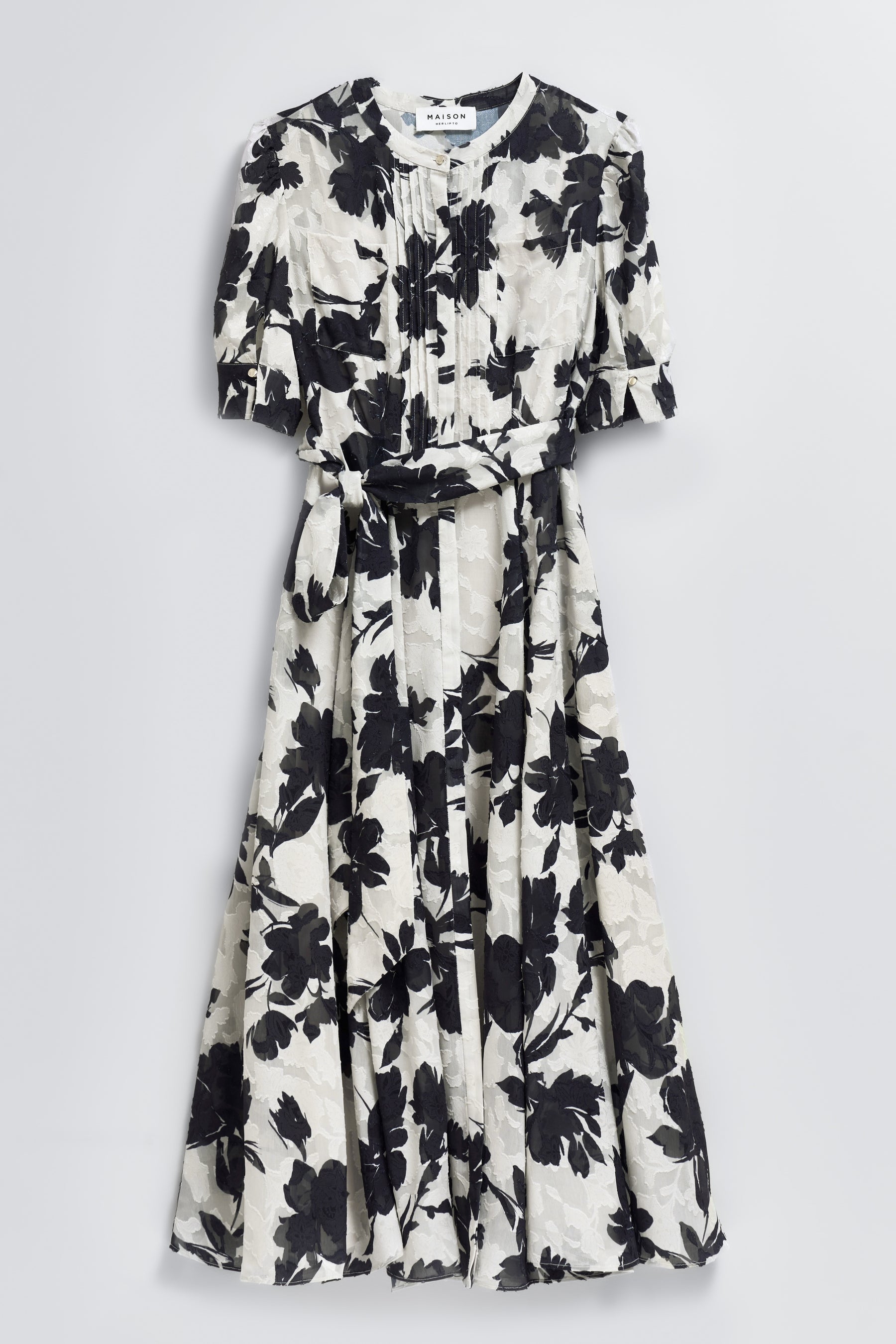 Vol.1 Floral Jacquard Dress