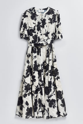 Vol.1 Floral Jacquard Dress