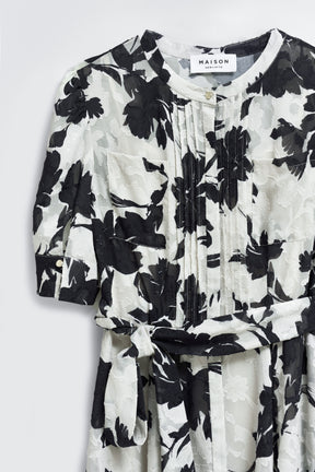 Vol.1 Floral Jacquard Dress