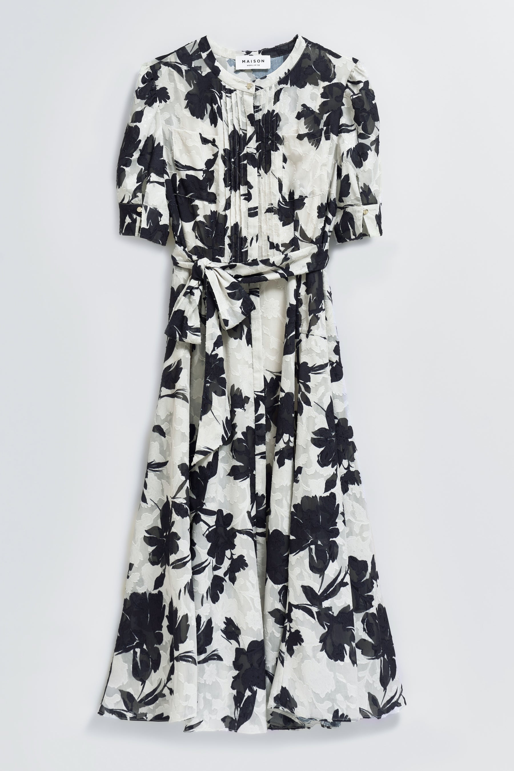 Vol.1 Floral Jacquard Dress