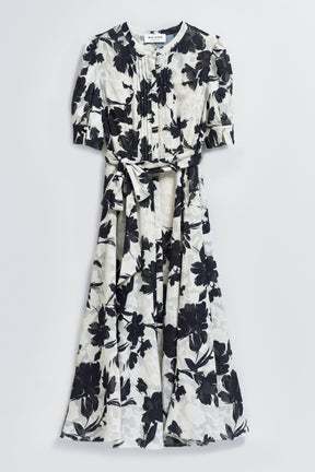 Vol.1 Floral Jacquard Dress