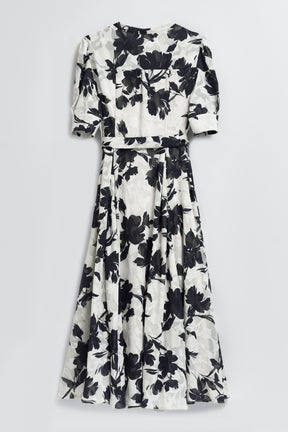 Vol.1 Floral Jacquard Dress