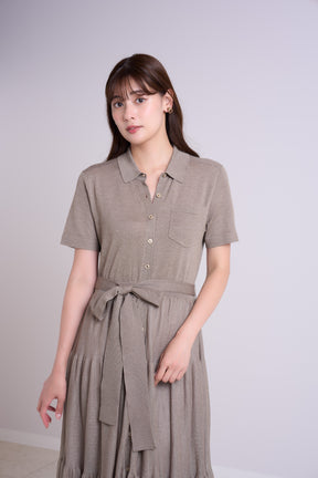 【8月中旬発送】Romane Tiered Knit Dress